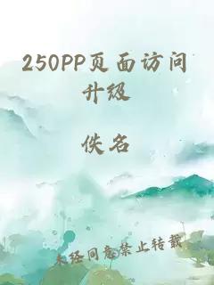 250PP页面访问升级