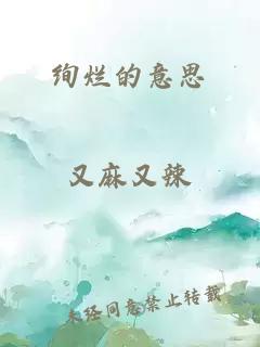 绚烂的意思