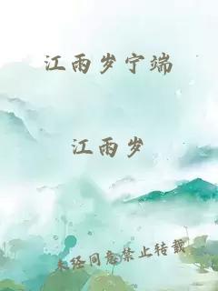 江雨岁宁端