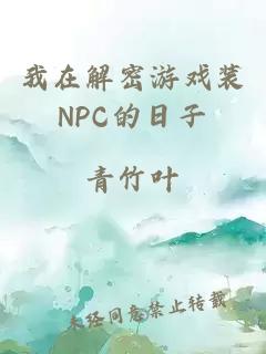 我在解密游戏装NPC的日子